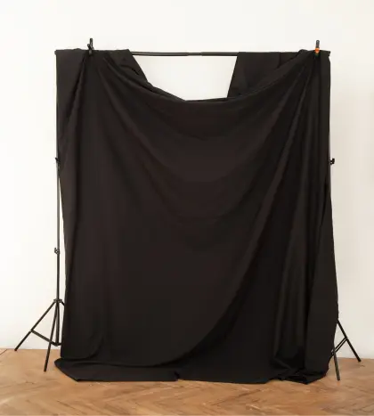 Matte black cotton