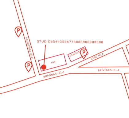 Studio location map